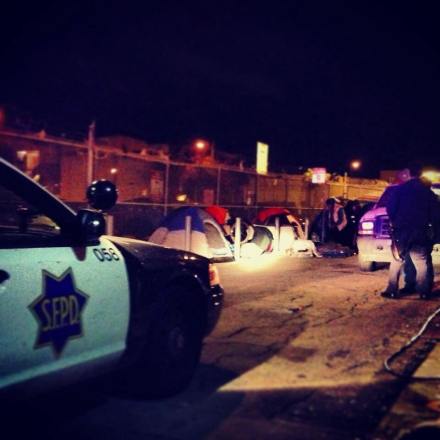 Police Arresting Homeless