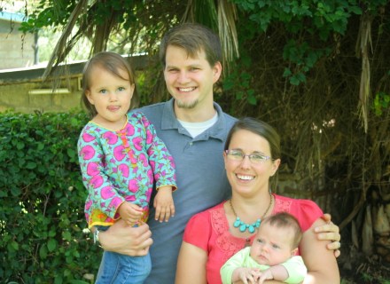 The author with his family, some of whom have disordered inclinations towards the natural use of their tongues.